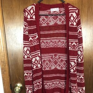 Aztec patterned cardigan